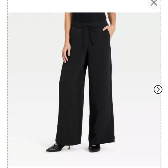 a new day Pants - A New Day Women's Black Wide Leg Pants